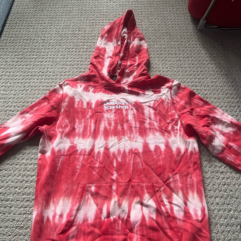 Red Tie-Dye Hoodie